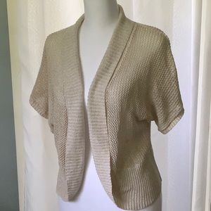 Ivory Lightweight Shrug Sweater Size Large